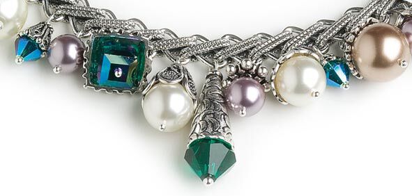 Necklace using bead caps